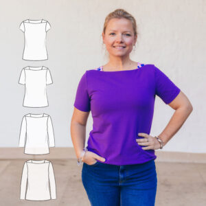 Schnittmuster Shirt "Korfu" Damen als E-Book oder Papierschnitt